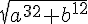 \sqrt {{a}^{32}+{b}^{12}}